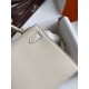 Hermes Kelly Mini II Sellier Handmade Bag In Craie Swift Calfskin