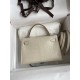 Hermes Kelly Mini II Sellier Handmade Bag In Beton Matte Alligator Leather