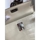 Hermes Kelly Mini II Sellier Handmade Bag In Beton Matte Alligator Leather