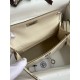 Hermes Kelly Mini II Sellier Handmade Bag In Beton Matte Alligator Leather