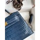 Hermes Kelly Mini II Sellier Handmade Bag In Colvert Shiny Alligator Leather