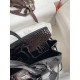 Hermes Birkin 25 Retourne Handmade Bag In Black Shiny Alligator Leather