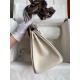 Hermes HSS Birkin 25 Bicolor Bag in Craie and Gris Asphalt Epsom Calfskin