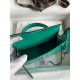 Hermes Kelly Mini II Sellier Handmade Bag In Vert Jude Shiny Alligator Leather