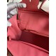 Hermes Birkin 25 Retourne Handmade Bag In Rose Lipstick Clemence Leather