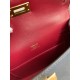 Hermes Kelly Mini II Sellier Tri-color Bag In Black/Blue Indigo/Red Calfskin