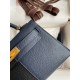 Hermes Kelly Mini II Sellier Tri-color Bag In Black/Blue Indigo/Red Calfskin