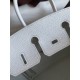 Hermes Birkin 25 Retourne Handmade Bag In White Clemence Leather