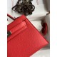 Hermes Kelly Mini II Sellier Handmade Bag In Piment Epsom Calfskin