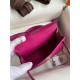 Hermes Kelly Mini II Sellier Handmade Bag In Rose Purple Epsom Calfskin