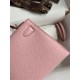 Hermes Kelly Mini II Sellier Handmade Bag In Rose Sakura Epsom Calfskin