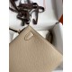 Hermes Kelly Mini II Sellier Handmade Bag In Trench Epsom Calfskin