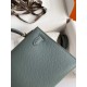 Hermes Kelly Mini II Sellier Handmade Bag In Vert Amande Epsom Calfskin