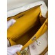 Hermes Kelly Mini II Sellier Handmade Bag In Jaune Ambre Epsom Calfskin