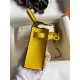 Hermes Kelly Mini II Sellier Handmade Bag In Jaune de Naples Epsom Calfskin