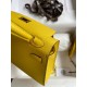 Hermes Kelly Mini II Sellier Handmade Bag In Jaune de Naples Epsom Calfskin