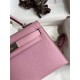 Hermes Kelly Mini II Sellier Handmade Bag In Mauve Sylvestre Epsom Calfskin