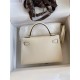 Hermes Kelly Mini II Sellier Handmade Bag In Nata Epsom Calfskin