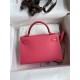 Hermes Kelly Mini II Sellier Handmade Bag In Rose Azalee Epsom Calfskin