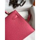 Hermes Kelly Mini II Sellier Handmade Bag In Rose Azalee Epsom Calfskin