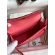 Hermes Kelly Mini II Sellier Handmade Bag In Rose Azalee Epsom Calfskin