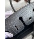 Hermes Birkin 25 Handmade Bag In Black Crocodile Niloticus Matte Skin