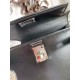 Hermes Kelly Mini II Sellier Handmade Bag In Black Box Calfskin