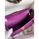 Hermes Kelly Mini II Sellier Handmade Bag In Anemone Epsom Calfskin