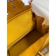 Hermes Birkin 25 Handmade Bag In Yellow Crocodile Niloticus Shiny Skin