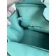 Hermes Birkin 30 Retourne Handmade Bag In Blue Atoll Epsom Calfskin