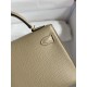 Hermes Kelly Mini II Sellier Handmade Bag In Trench Chevre Mysore Leather