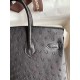 Hermes Birkin 25 Retourne Handmade Bag In Black Ostrich Leather