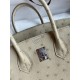 Hermes Birkin 25 Retourne Handmade Bag In Parchemin Ostrich Leather