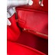 Hermes Birkin 25 Retourne Handmade Bag In Red Ostrich Leather