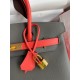 Hermes HSS Birkin 30 Bicolor Bag in Etain and Piment Epsom Calfskin