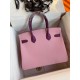 Hermes HSS Birkin 30 Bicolor Bag in Mauve Sylvestre and Anemone Epsom Calfskin