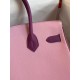 Hermes HSS Birkin 30 Bicolor Bag in Mauve Sylvestre and Anemone Epsom Calfskin