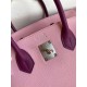 Hermes HSS Birkin 30 Bicolor Bag in Mauve Sylvestre and Anemone Epsom Calfskin