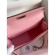 Hermes Kelly Mini II Sellier Handmade Bag In Rose Sakura Chevre Mysore Leather