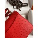 Hermes Constance 18 Handmade Bag In Red Ostrich Leather