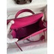 Hermes Kelly Sellier 25 Handmade Bag In Rose Purple Epsom Calfskin