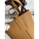 Hermes In The Loop 18 Handmade Bag in Biscuit Clemence Leather