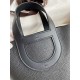 Hermes In The Loop 18 Handmade Bag in Black Clemence Leather