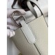 Hermes In The Loop 18 Handmade Bag in Pearl Grey Clemence Leather