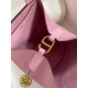 Hermes In The Loop 18 Handmade Bag in Mauve Sylvestre Clemence Leather