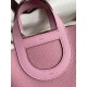 Hermes In The Loop 18 Handmade Bag in Mauve Sylvestre Clemence Leather