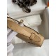 Hermes Kelly Pochette Handmade Bag In Chai Ostrich Leather