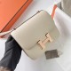 Hermes Constance 1-18 Mirror Bag In Craie Epsom Calfskin