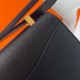 Hermes Constance 1-24 Mirror Bag In Black Epsom Calfskin