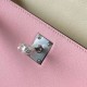 Hermes HSS Kelly Pochette Bicolor Bag in Pink and Craie Swift Calfskin